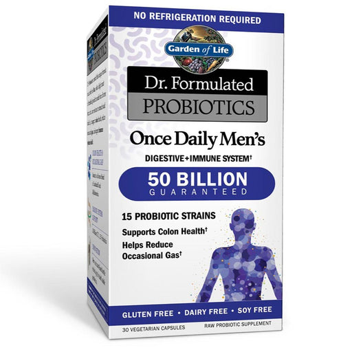 Garden of Life Vitamins, Minerals, Herbs & More Garden of Life Dr. Formulated Probiotics Once Daily Men's 30 Vege Caps