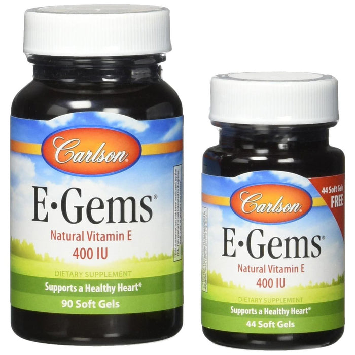 Carlson Vitamins, Minerals, Herbs & More Carlson E-Gems 400IU 134 Gels (90+44 Free) (581908987948)