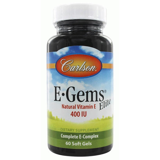 Carlson Vitamins, Minerals, Herbs & More Carlson E-Gems Elite 400 IU 60 Softgels (580546625580)