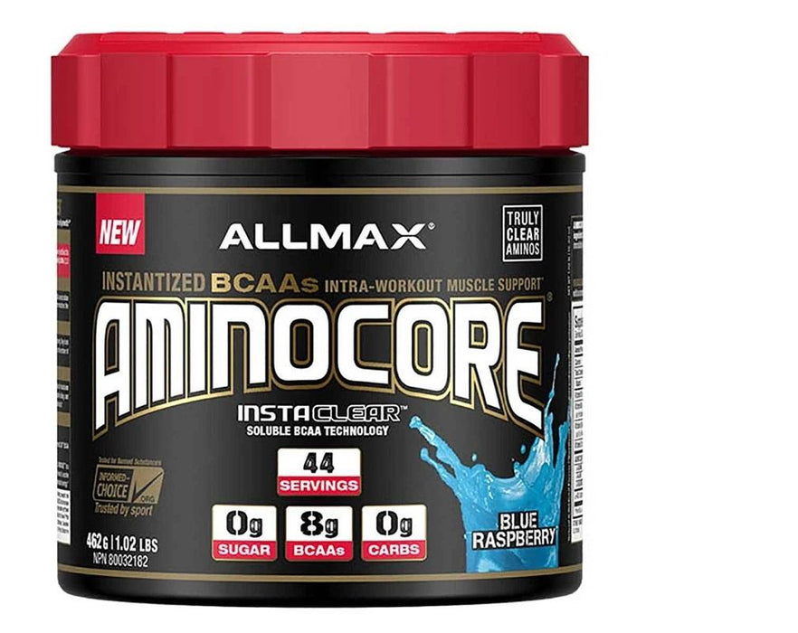 Allmax Nutrition Sports Nutrition & More Blue Raspberry Allmax Nutrition AminoCore BCAA 315 Grams