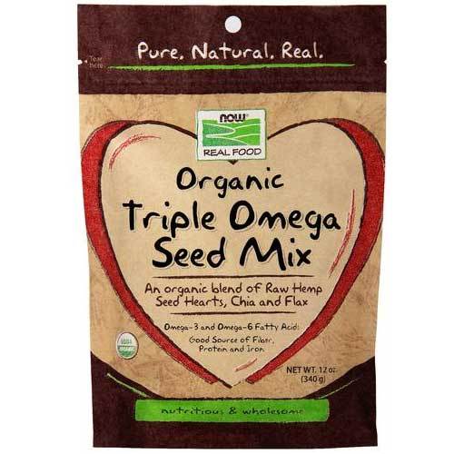 Now Foods Vitamins, Minerals, Herbs & More Now Foods Triple Omega Seeds Organic 12 Oz