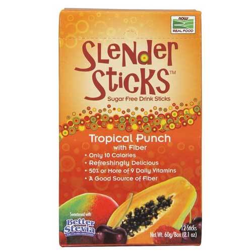 Now Foods Vitamins, Minerals, Herbs & More Now Foods Slender Sticks Tropical Punch 12 Pack (582264979500)