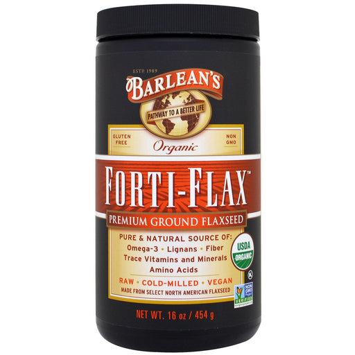 Barlean's Vitamins, Minerals, Herbs & More Barlean's Forti-Flax Ground Flax Seed 16oz (580610424876)