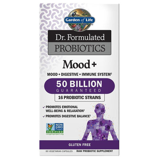 Garden of Life Vitamins, Minerals, Herbs & More Garden of Life Dr. Formulated Probiotics Mood+ 60 Vege Caps