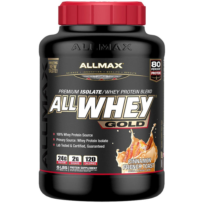 Allmax Nutrition Sports Nutrition & More Cinnamon French Toast Allmax Nutrition AllWhey Gold 5 Lbs