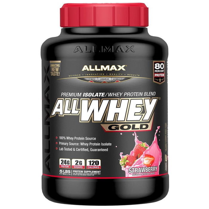 Allmax Nutrition Sports Nutrition & More Strawberry Allmax Nutrition AllWhey Gold 5 Lbs