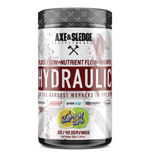 AXE & SLEDGE Sports Performance Recovery LEMON LIME Axe & Sledge Hydraulic 40 Servings