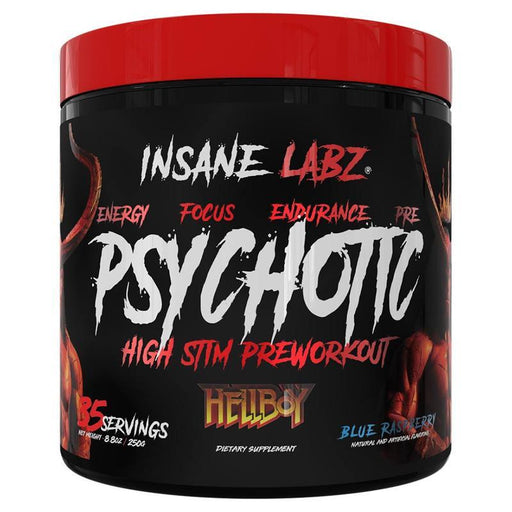 Insane Labz Sports Performance & - Recovery Blue Raspberry Insane Labz Psychotic Hellboy 35 Servings