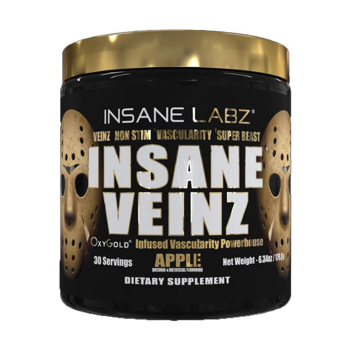 Insane Labz Nitric Oxide Apple Insane Labz Insane Veinz Gold 30 Servings