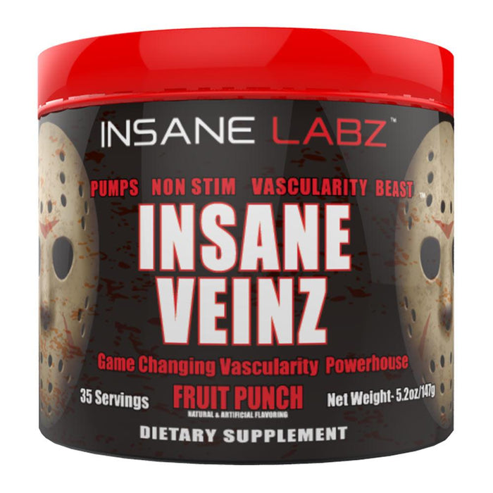 Insane Labz Sports Performance & - Recovery Fruit Punch Insane Labz Insane Veinz 35 Servings