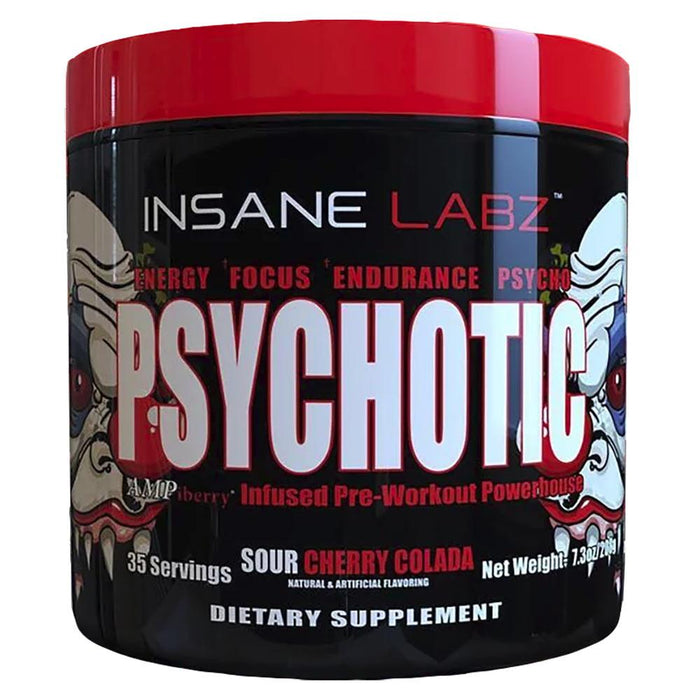 Insane Labz Sports Performance & - Recovery Sour Cherry Colada Insane Labz Psychotic 35 Servings