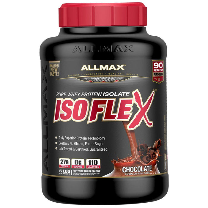 Allmax Nutrition Sports Nutrition & More Chocolate Allmax Nutrition IsoFlex Protein Isolate 5 Lbs