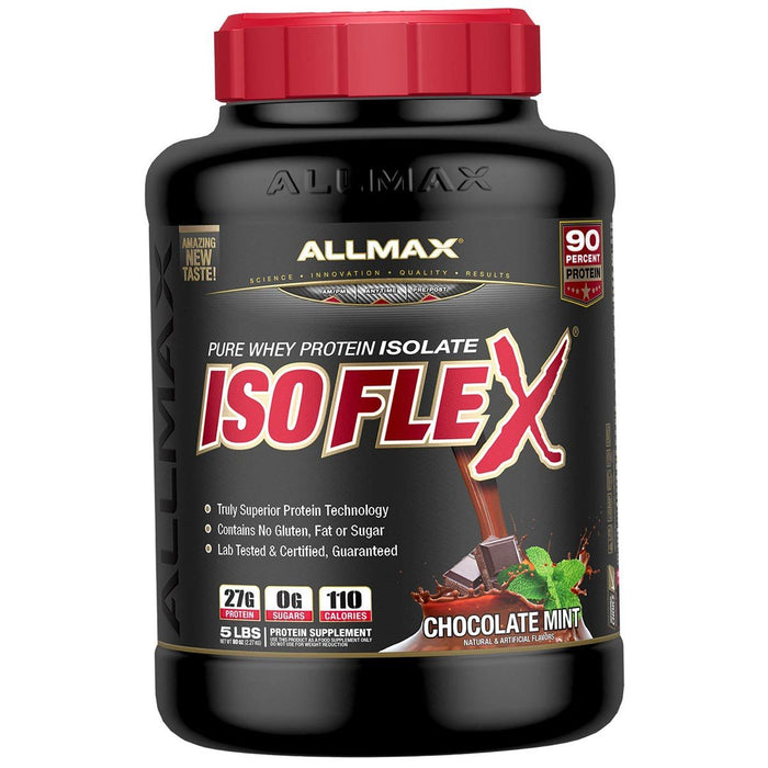 Allmax Nutrition Sports Nutrition & More Chocolate Mint Supreme Allmax Nutrition IsoFlex Protein Isolate 5 Lbs