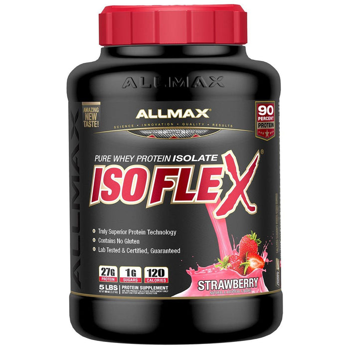 Allmax Nutrition Sports Nutrition & More Strawberry Allmax Nutrition IsoFlex Protein Isolate 5 Lbs