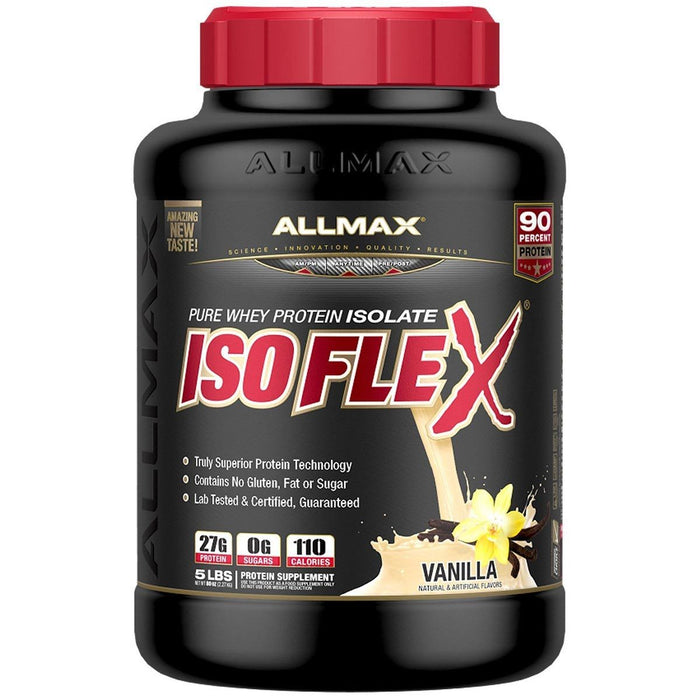 Allmax Nutrition Sports Nutrition & More Vanilla Allmax Nutrition IsoFlex Protein Isolate 5 Lbs