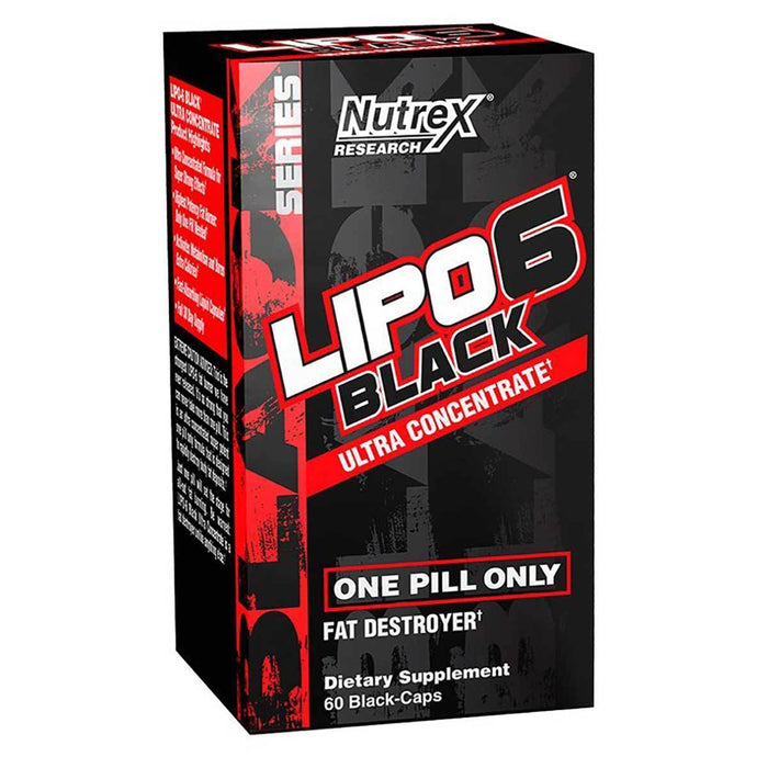 Nutrex Research Sports Nutrition & More Nutrex Research Lipo 6 Black Ultra Concentrate 60 Black-Caps (581303468076)