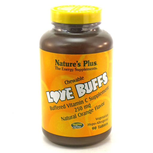 Nature's Plus Vitamins, Minerals, Herbs & More Nature's Plus Love Buffs Chewable Vitamin C 250mg 90 Tabs (580548821036)