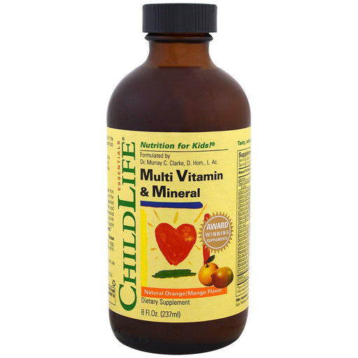 ChildLife Vitamins, Minerals, Herbs & More ChildLife Multi Vitamin and Mineral Natural Orange Mango 8 Fl Oz