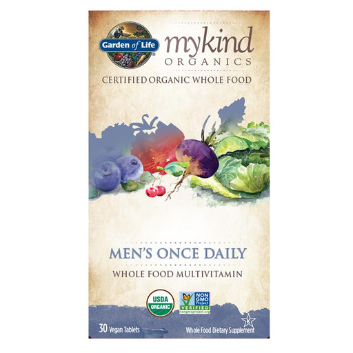 Garden of Life Vitamins, Minerals, Herbs & More Garden Of Life MyKind Organics Men's Once Daily (Non GMO) 30 Tabs