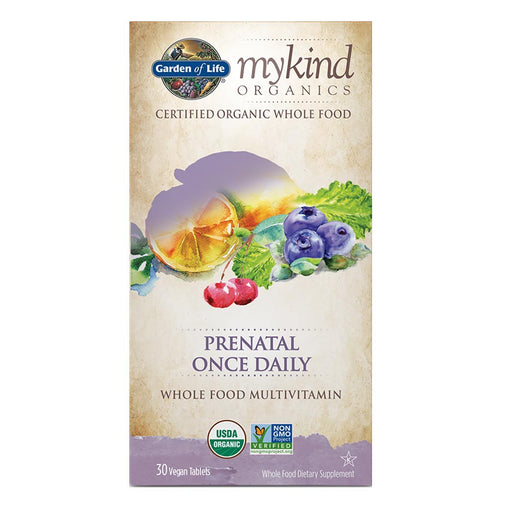 Garden of Life Vitamins, Minerals, Herbs & More Garden of Life Kind Organics Prenatal Once Daily Multi 30 Tabs