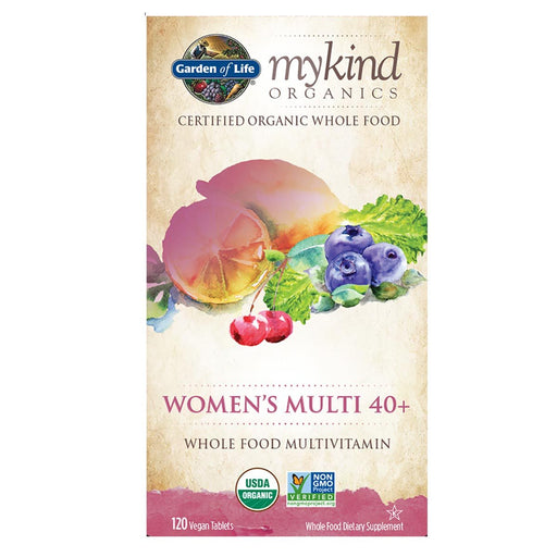 Garden of Life Vitamins, Minerals, Herbs & More Garden of Life Kind Organics Women's Multi 40+ 120 Tabs