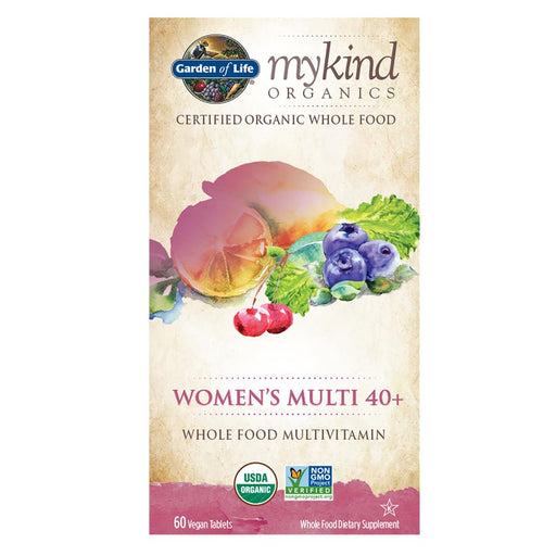 Garden of Life Vitamins, Minerals, Herbs & More Garden of Life myKind Organics Women's Multi 40+ 60 Tabs