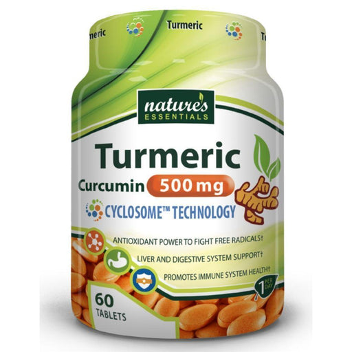 Nature's Essentials Herbs NES TURMERIC 500mg 120T (4495691317363)