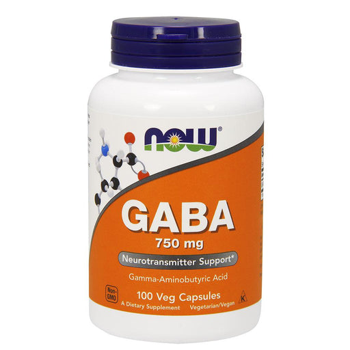 Now Foods Vitamins, Minerals, Herbs & More Now Foods Gaba 750 Mg 100 Vegetable Capsules