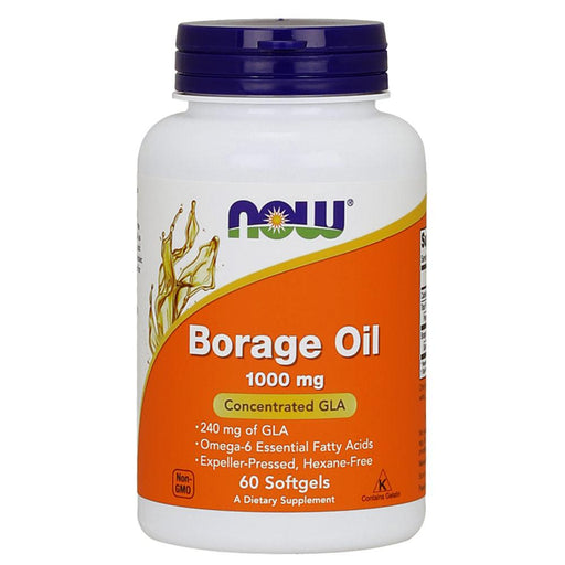 Now Foods Vitamins, Minerals, Herbs & More Now Foods Borage Oil 1000 Mg 60 Softgels (582163857452)