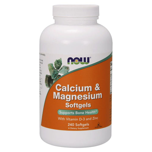 Now Foods Vitamins, Minerals, Herbs & More Now Foods Calcium Magnesium +Vitamin D-3 Softgels 240 Softgels (582164578348)