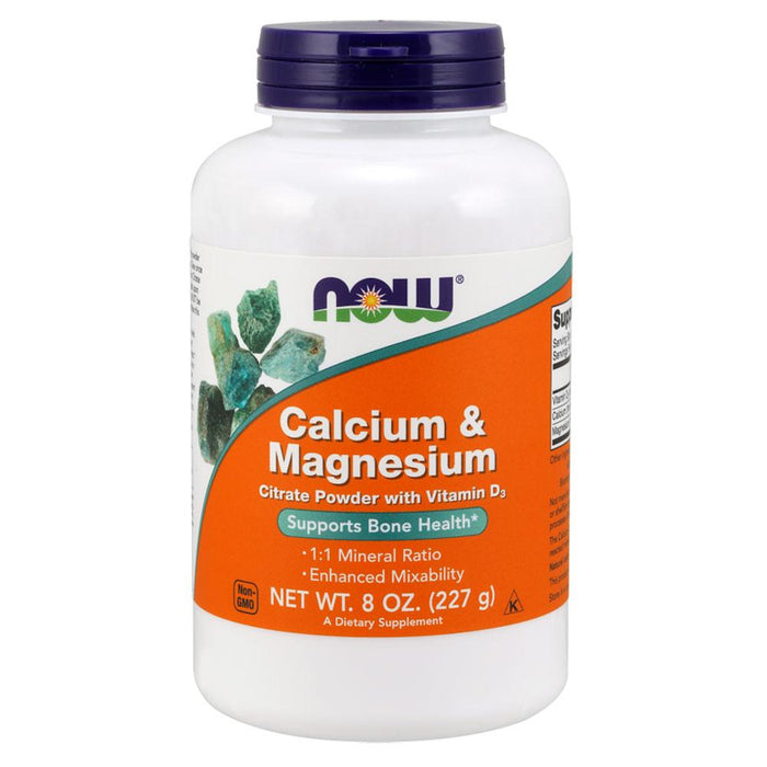 Now Foods Vitamins, Minerals, Herbs & More Now Foods Cal/Mag Citrate Powder 8 Oz