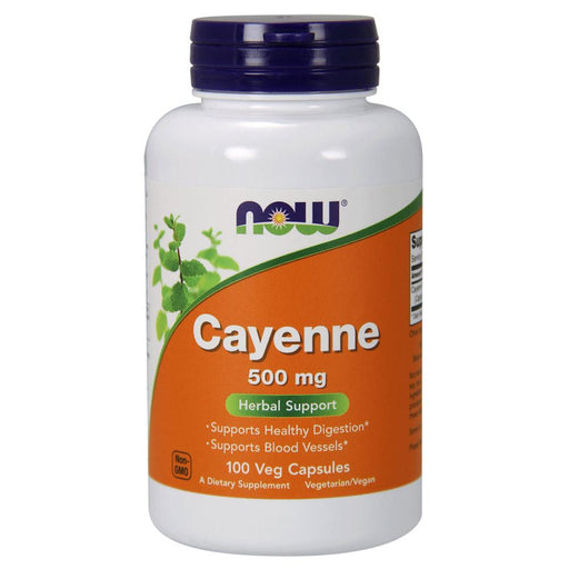 Now Foods Vitamins, Minerals, Herbs & More Now Foods Cayenne 500 Mg 100 Capsules (582205505580)