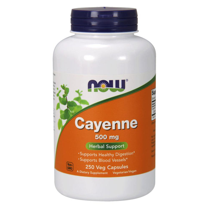 Now Foods Vitamins, Minerals, Herbs & More Now Foods Cayenne (Capsicum Extract) 500mg 250 Caps