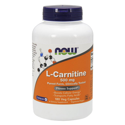 Now Foods Sports Nutrition & More Now Foods Carnitine 500 Mg 180 Vegetable Capsules