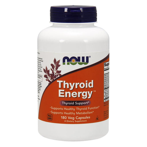 Now Foods Vitamins, Minerals, Herbs & More Now Foods Thyroid Energy 180 Vegetable Capsules (582258884652)