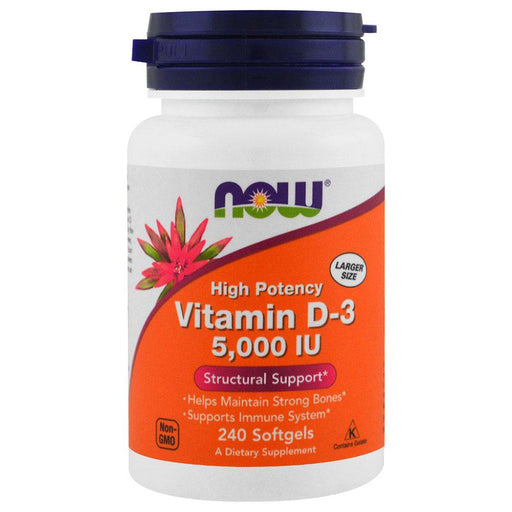 Now Foods Vitamins, Minerals, Herbs & More Now Foods Vitamin D-3 5000 IU 240 Softgels