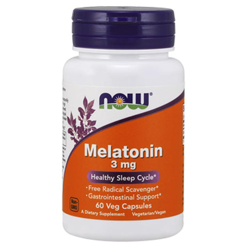 Now Foods Vitamins, Minerals, Herbs & More Now Foods Melatonin 3 Mg 60 Capsules (582182666284)