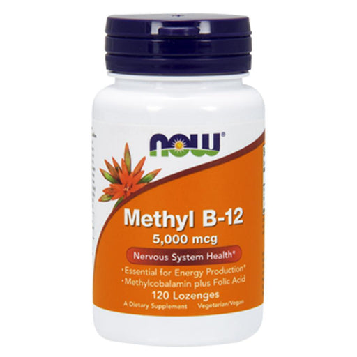 Now Foods Vitamins, Minerals, Herbs & More Now Foods Methyl B-12 5000 Mcg 60 Lozenges