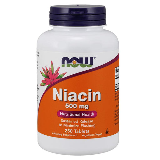 Now Foods Vitamins, Minerals, Herbs & More Now Foods Niacin 500 Mg TR 250 Tablets