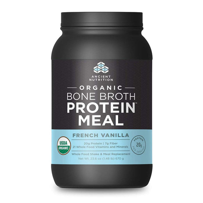 Ancient Nutrition Protein Powders French Vanilla Ancient Nutrition Organic Bone Broth Meal (1392045785132)