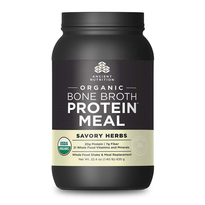 Ancient Nutrition Protein Powders Savory Herbs Ancient Nutrition Organic Bone Broth Meal (1392045785132)