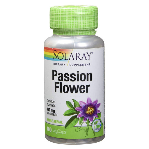 Solaray Vitamins, Minerals, Herbs & More Solaray Passion Flower 350mg 100 Caps (580506714156)