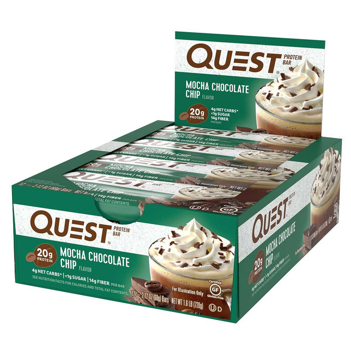 Quest Nutrition Sports Nutrition & More Mocha Quest Nutrition Quest Bar Protein Bar 12/Box