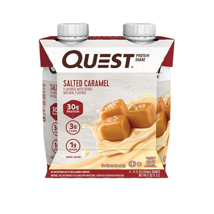 Quest Nutrition Drinks Salted Caramel Quest Nutrition Protein Shakes 4/Pack (4180268580908)