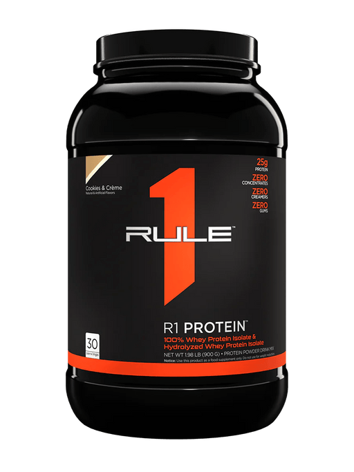 Rule1 Protein Powders Cookies & Cream Rule 1 Whey Isolate Protein 2lb