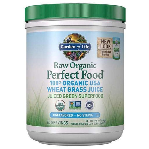 Garden of Life Specialty Health Products GOL Raw Organic Perfect Food Wheat Grass Powder 240g (4180349452332)