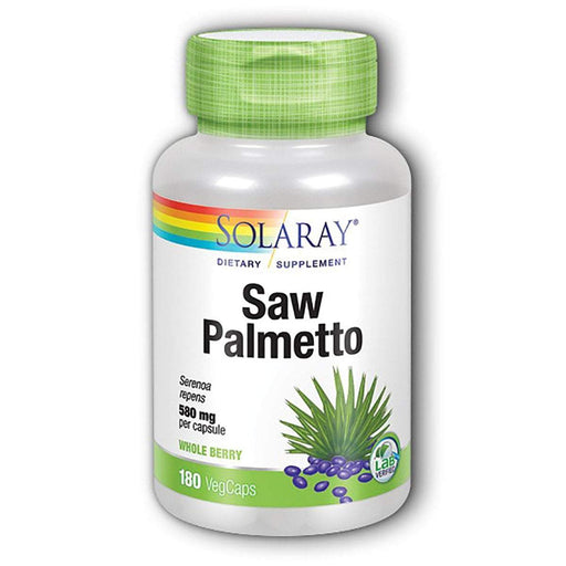 Solaray Vitamins, Minerals, Herbs & More Solaray Saw Palmetto Berries 580mg 180 caps