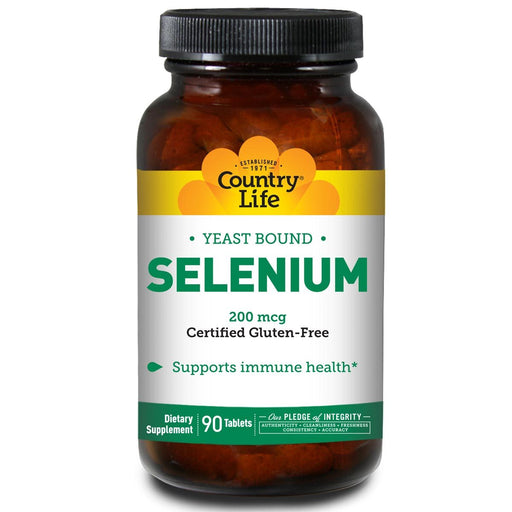 Country Life Vitamins, Minerals, Herbs & More Country Life Selenium 200 mcg 90 tabs (580481122348)