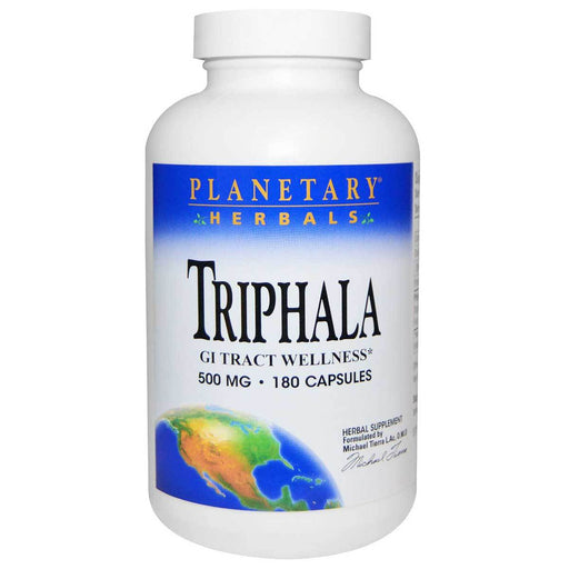 Planetary Herbals Vitamins, Minerals, Herbs & More Planetary Formulas Triphala 500mg 180 Caps (Ayurvedic Formula) (580828037164)