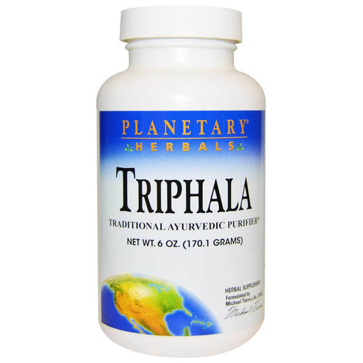 Planetary Herbals Vitamins, Minerals, Herbs & More Planetary Herbals Triphala Powder 6 Oz (581640945708)